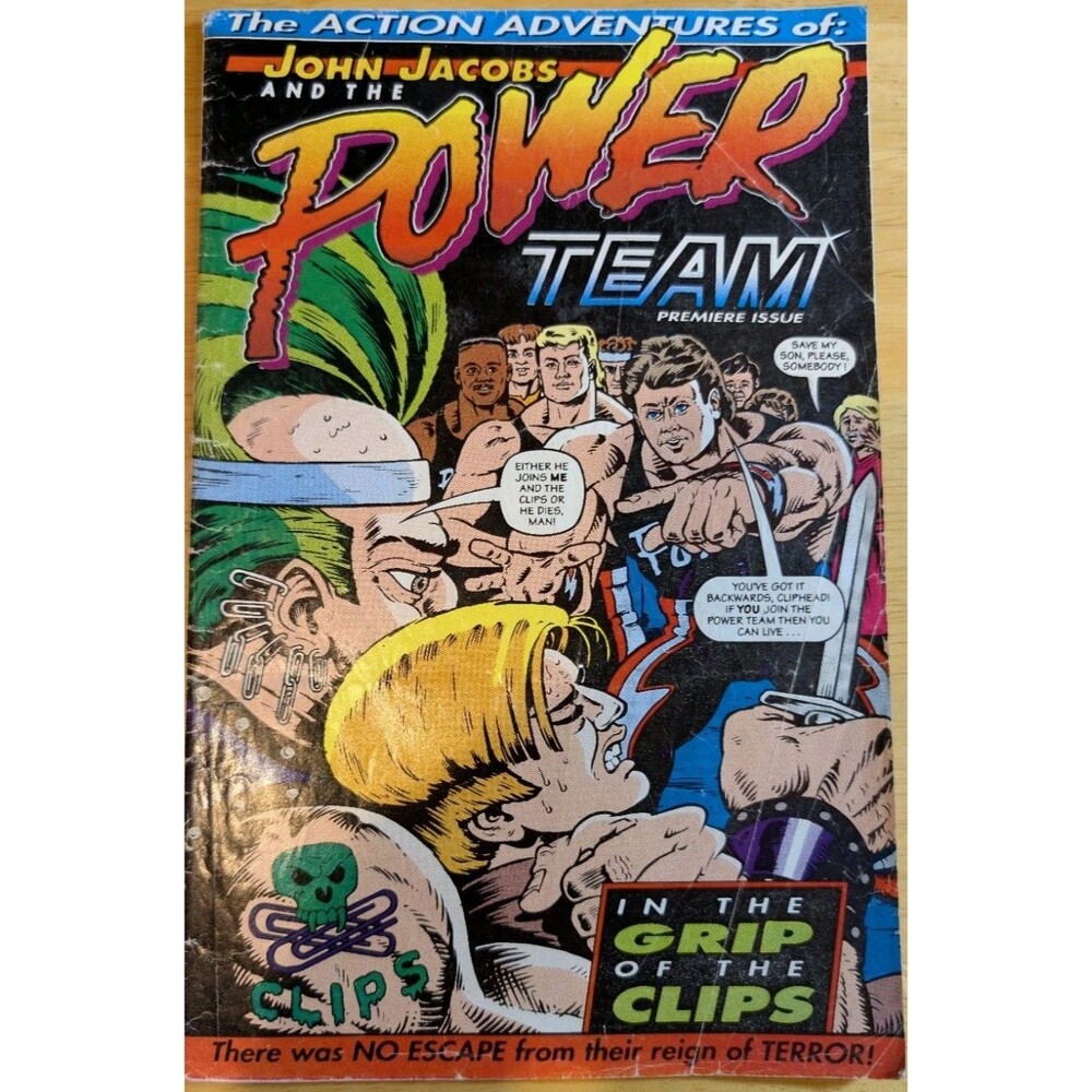 The Action Adventures of John Jacobs & the Power Team Premiere Issue Comic 1991.